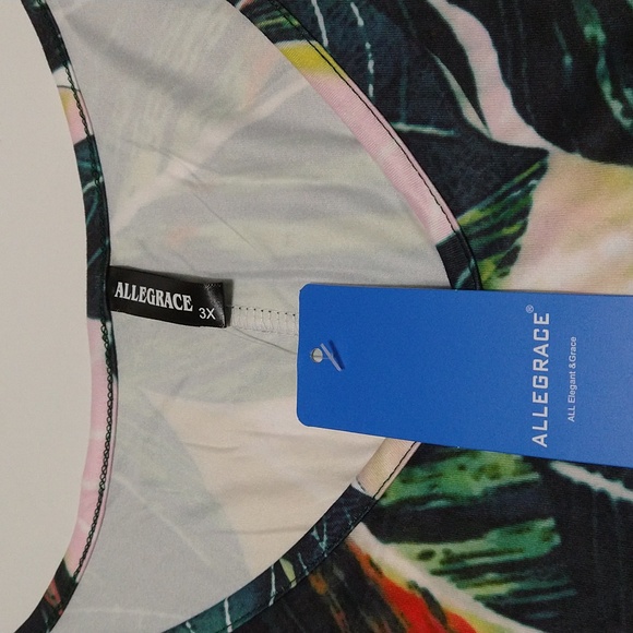 Allegrace 3x Short Sleeve Off The Shoulder Flare Flowy Loose Fit Top #W-554 - Picture 6 of 11